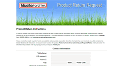 Desktop Screenshot of muellersystemsreturns.com