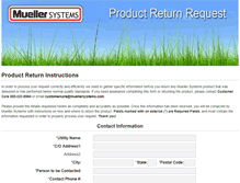 Tablet Screenshot of muellersystemsreturns.com
